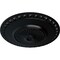 Ekena Millwork Lyon Ceiling Medallion (Fits Canopies up to 3 5/8"), Hand-Painted Jet Black, 23 1/2"OD x 3 1/4"P CM23LYBLF - alternate 2